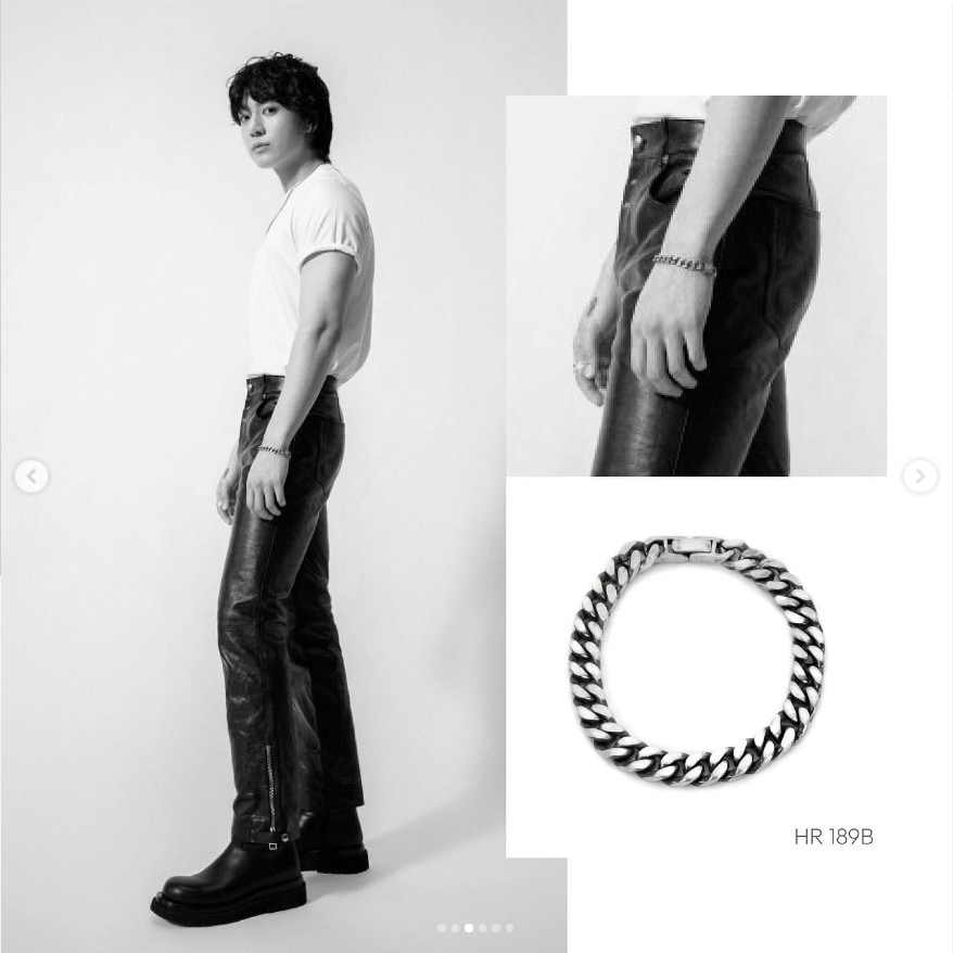 BTS ジョングク着用【HARANG】HR 189B ブレスレッド SILVER925 シルバーアクセサリー UNISEX 男女兼用 HR189B