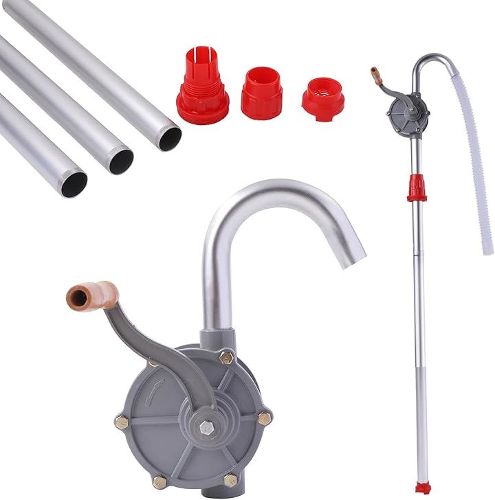 オイルポンプ ハンドロータリータイプ 灯油ポンプ 30L/min ハンドポンプ 手回しタイプ 使いやすい 手動ポンプ