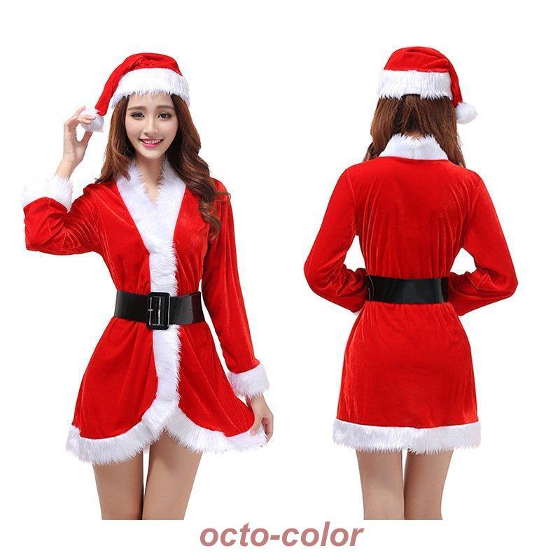 サンタ コスプレ レ コスチューム 大人用 【新品先発】【ハロウィンカーニバル】クリスマス 衣装 ディース 女子