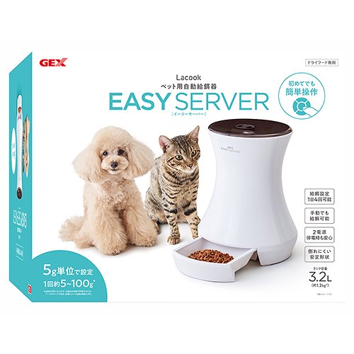 ＧＥＸ　Ｌａｃｏｏｋ　ＥＡＳＹ　ＳＥＲＶＥＲ　ペット用自動給餌器　ＣＲＣ40―80―50―20―00
