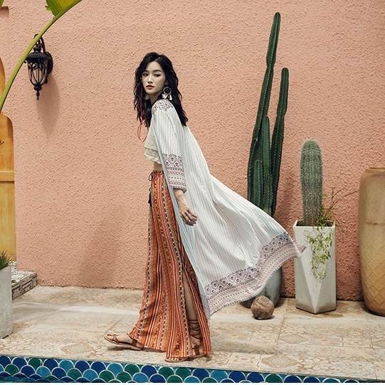 レディース アウター カーディガン コート ロング丈 長袖 フレアスリーブ 透け感 シースルーその他 アウター