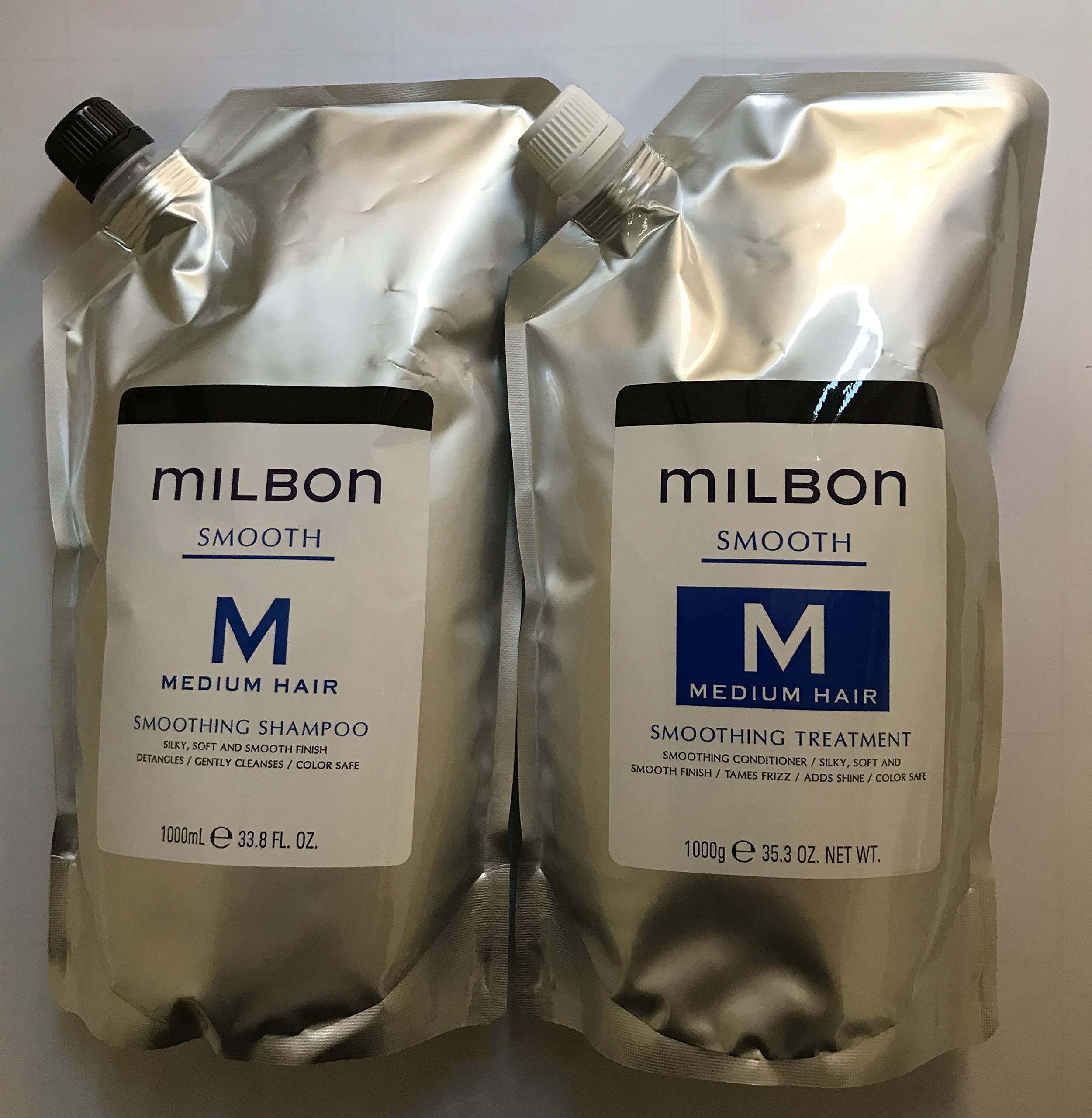 ミルボン スムージング ミディアムヘア シャンプーと トリートメント 各1000ml 正規品