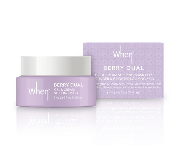 Renewal ! When Berry Dual gel and cream sleeping mask 50ml