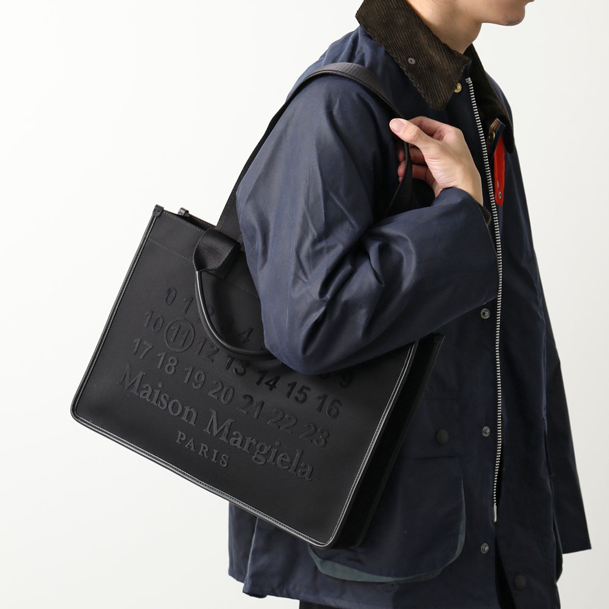MAISON MARGIELA メゾンマルジェラ トートバッグ SB1WC0020 P8725 メンズ ハンドバッグ カレンダー ナンバリングロゴ SB1WC0020P8725H8419