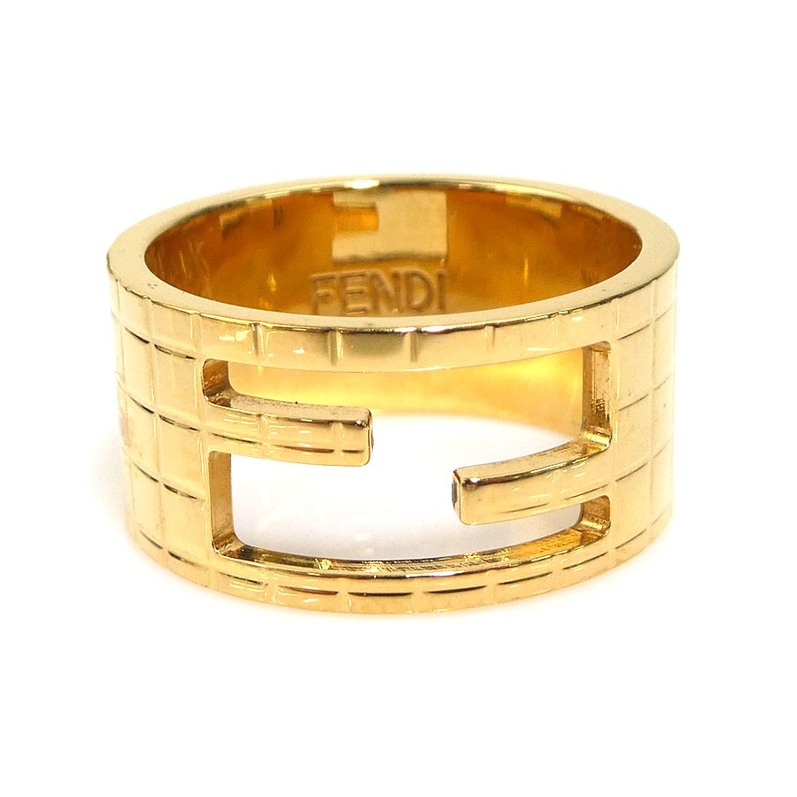 フェンディ FENDI リング・指輪 メタル ゴールド ユニセックス 14号 r11182
