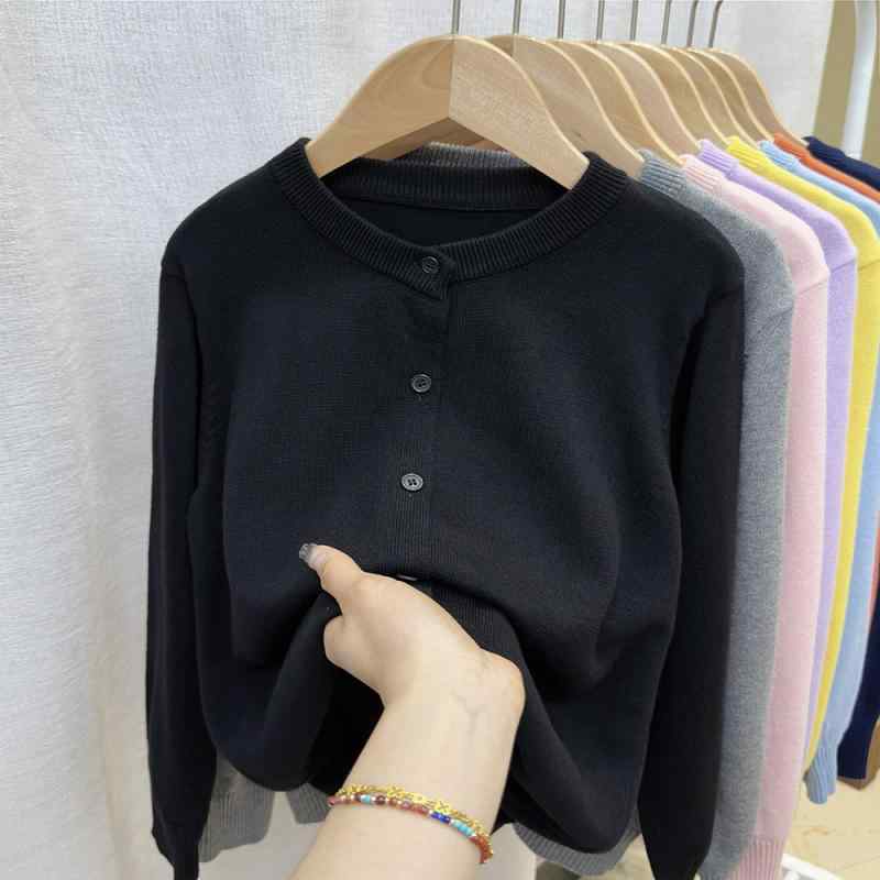 トップス 防寒 かわいい 暖かい シンプル 子供服セーターニット 2025 春秋 綿 子供用 ニットカーディガン スモール ジャケット 男の子 女の子 大きいサイズ 薄手 黒 セーター アウター