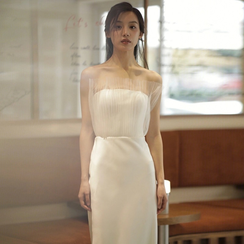 発表会 正式な場合礼装 成人式キャミワンピース同窓会 ドレス 結婚式ワンピース 花嫁ロングドレス お呼ばれ パーティードレス ウェディングドレス ドレス 演奏会 チューブトップブラ 卒業式