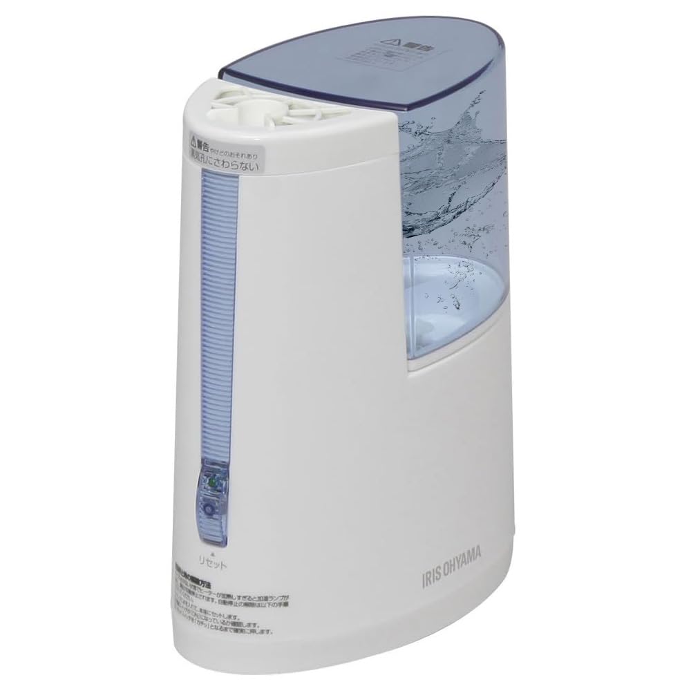 アイリスオーヤマ 加湿器 スチーム式(加熱式) 加湿量 100ml タンク容量 800ml ~3畳 8時間連続加湿 アロマ対応 小型 卓上 デスク用 SHM-100U ブルー