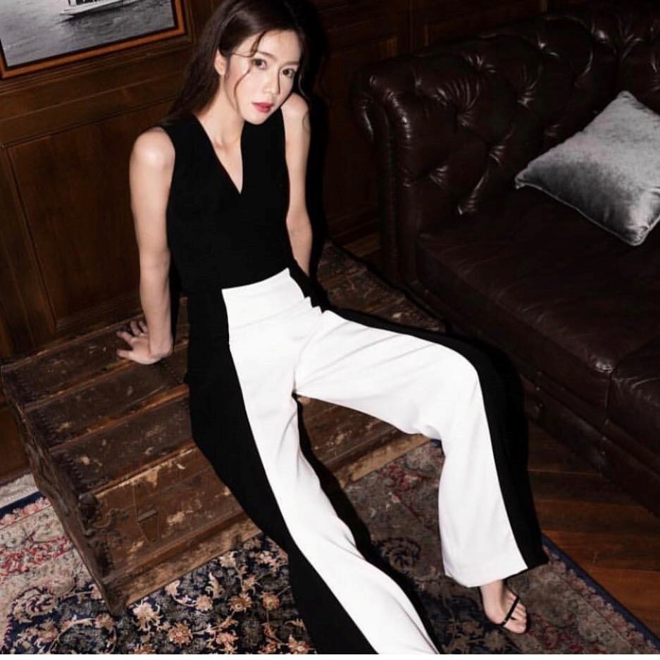 ボトムス パンツ ズボン オールインワンパンツ ロングパンツ 袖なし ハイウエスト ワイドパンツ 切り替えデザイン かわいい 大人可愛い きれいめ カジュアル 上品 おしゃれ かっこい 大人女子