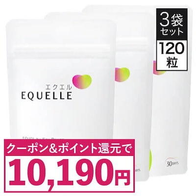 エクエル 3袋 大塚製薬 エクエル パウチ 120粒 3袋 大塚製薬
