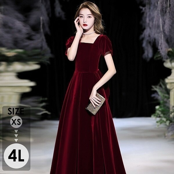 ドレス 大人 ピアノ 発表会 ロングドレス 演奏会 演奏会用ドレス 赤 ピアノ発表会 結婚式 高校生 パーティードレス 演奏会ドレス 大きいサイズ 母親 コンクール イブニングドレス ロング 大きいサ