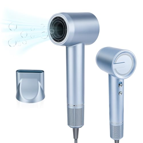 色：ブルー YOUMAY ドライヤー 大風量ヘアドライヤー 2億高濃度 マイナスイオン1300W 大