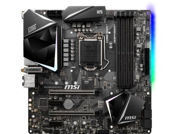 MSI MPG Z390M GAMING EDGE AC LGA 1151 (300 Series) Intel Z390 HDMI SATA 6Gb/s USB 3.1 Micro ATXIntel