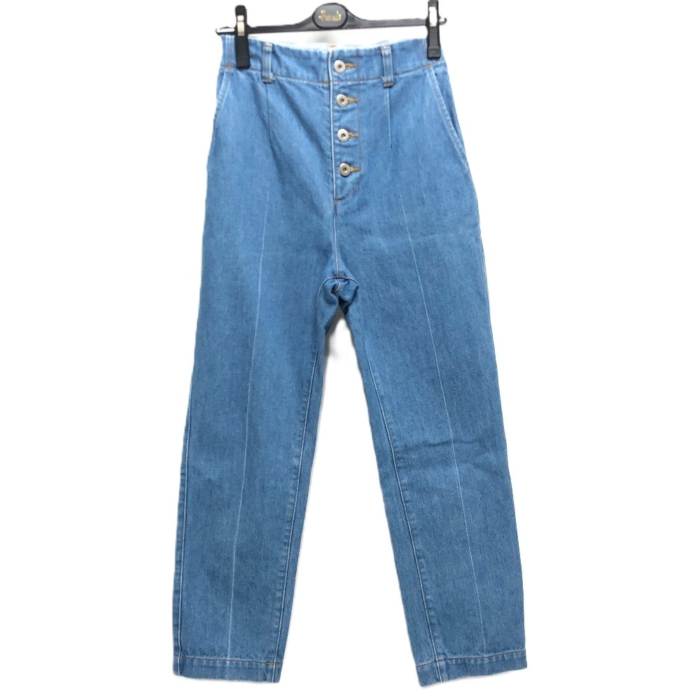 LE CIEL BLEU ルシェルブルー デニムパンツ 20S68516 ストレート アパレル ボトムス ジーンズ ボタン コットン ブルー
