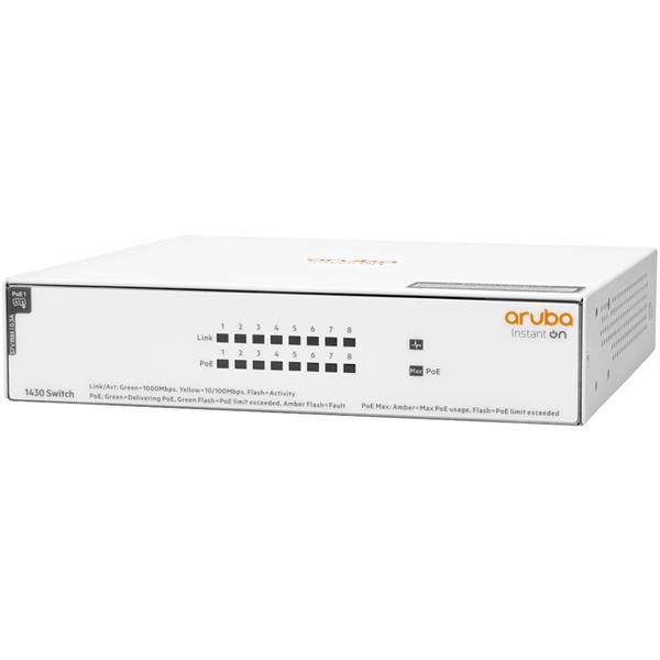 HP(Enterprise) Aruba Instant On 1430 8G Class4 PoE 64W Switch R8R46A#ACF 27,217円