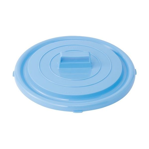 (まとめ) 積水テクノ成型 ポリペール #45N フタ 丸型 ブルー P45FB 1個 本体別売 (×5セット)