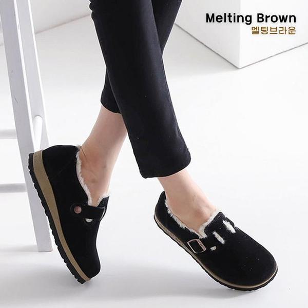 女性用ファーシューズ 冬用スニーカー