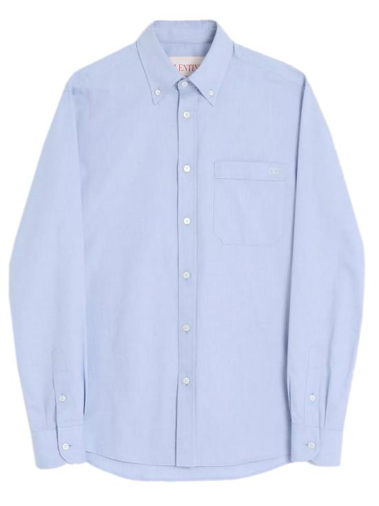 VALENTINO GARAVANI Men Shirts 8V3ABS80ATH CZV Clear Blue