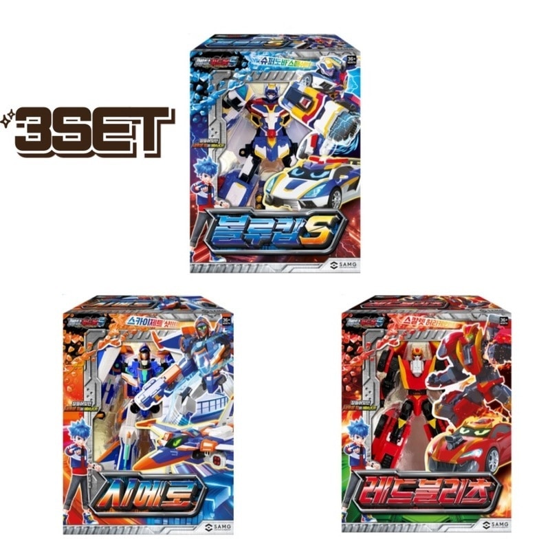 メタルカードボット S/シーズン2/3種ロボットセット/ブルーコップ S/レッドブリッツ/シエーロ/変身ロボット/韓国ロボット/フィギュア/Metal Cardbot /新型/正品/2024 16,688円