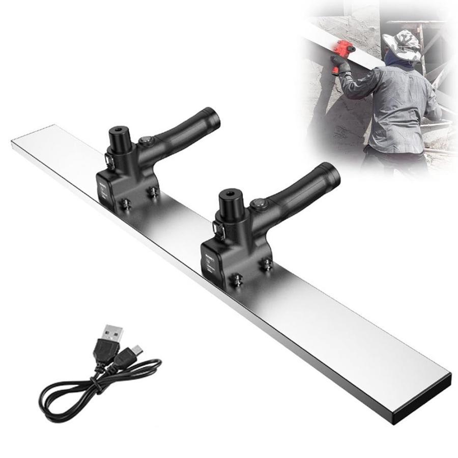 【2枚購入で100円OFF】土間仕上げツール コンクリートこて 手持ち 壁電動スクリード 土間トンボ 壁こて マジックタンパー 高周波振動 コンクリート仕上作業 壁セメントこて 携帯用