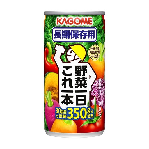 野菜一日これ一本/一杯 カゴメ 野菜一日これ一本 長期保存用 190G×30本