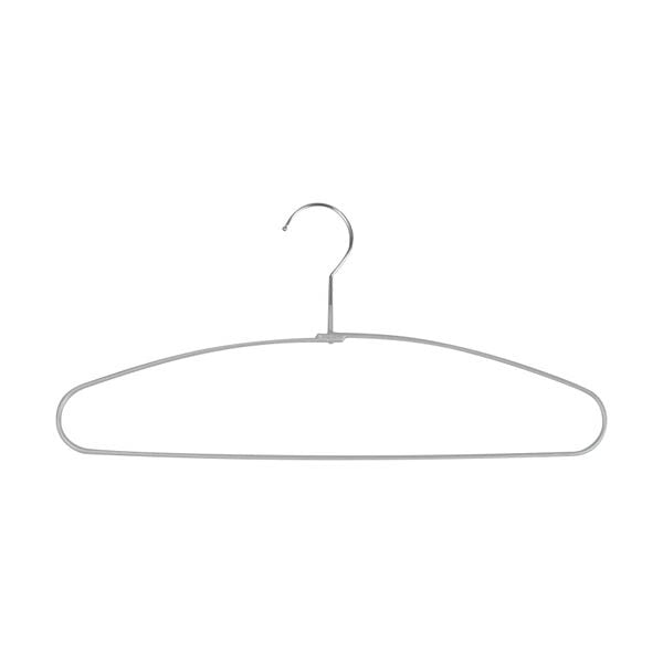 （まとめ）サワフジ ノンスリップスリムハンガー シルバー SB-13-5P 1パック（5本） 5セット