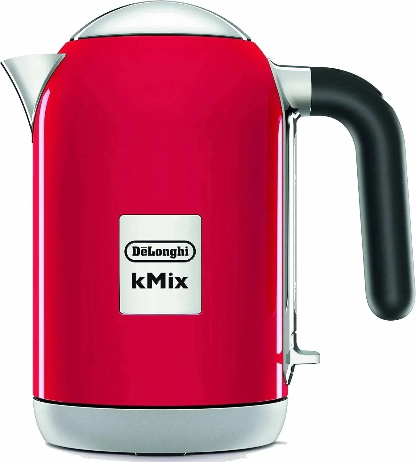 De Longhi (デロンギ) 電気ケトル ケーミックス [kMix] ZJX650J-RD ステンレス 1.0L ワンプッシュオープン 異物混入防止フィルタ 見やすい水量計 簡単お手入れ [スパイ