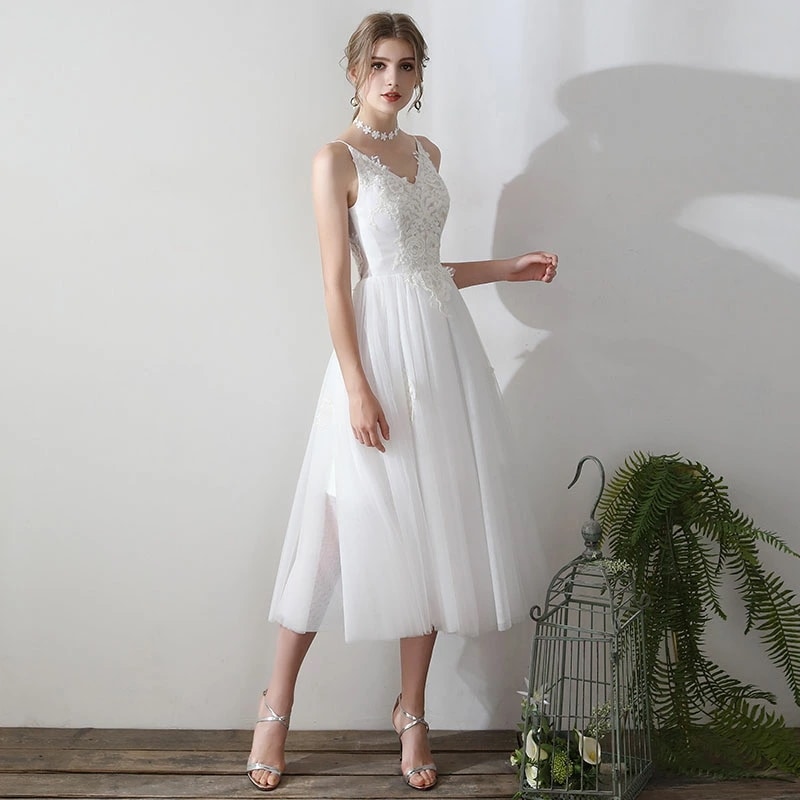 海外挙式 wedding dress 吊りスカート ワンピース 成人式 ブライダル ロングドレス 花嫁 フォーマルドレス 二次会 パーティードレス ファッションショー 前撮り ドレス 結婚式 ウェディ 20,409円