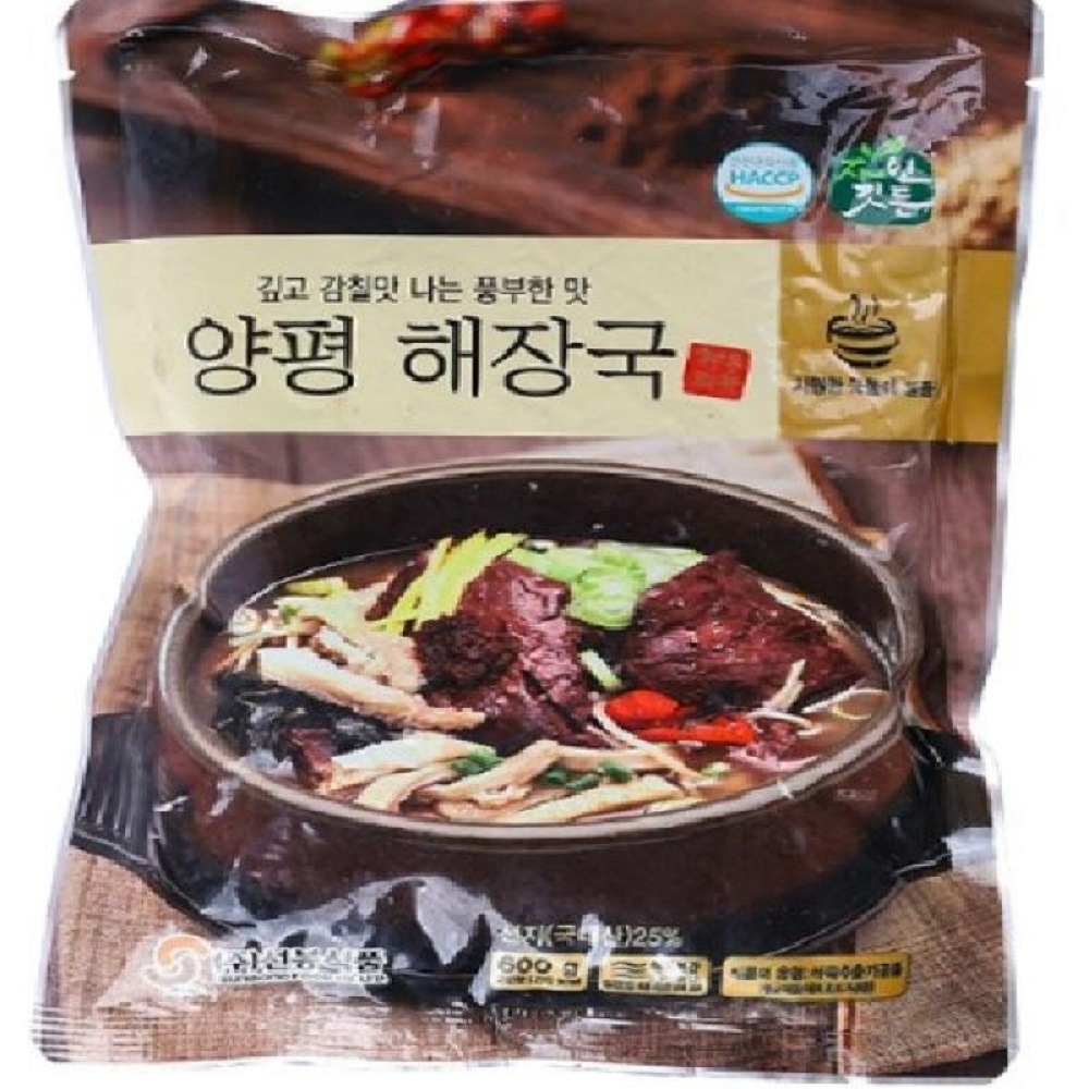 韓国-K MEAL-自然 宿った楊平ヘジャンクッ 600g 8個 鮮脂 クッパ スープ お酒