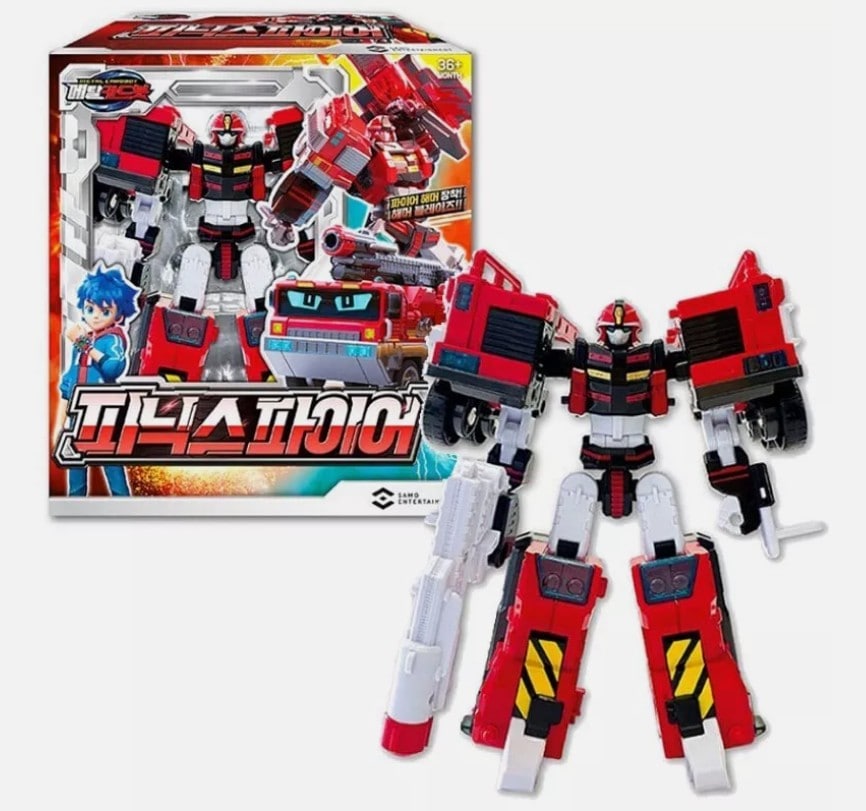 メタルカードボット フェニックスファイア 変形ロボット ビークルモード 4歳以上 韓国アニメ 正規ライセンス 玩具