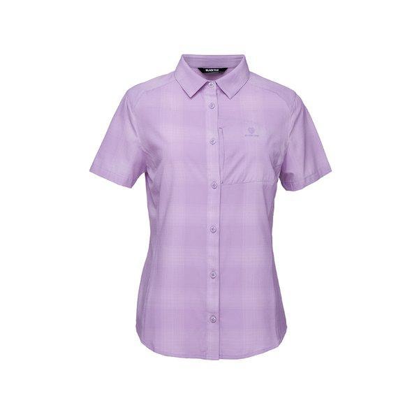 ブラックヤク 女性 軽量 ストレッチ 半袖シャツ 2 LAVENDER 1BYYSMV502LA