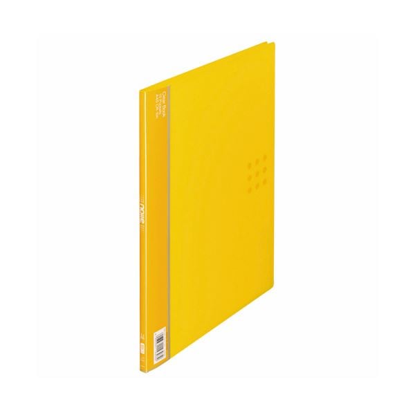 (まとめ) ライオン事務器 クリアーブック(ノイル)A4タテ 10ポケット 背幅8mm イエロー CR-10n 1冊 (×30セット)