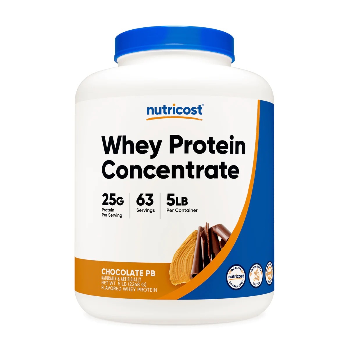 [USA] Nutricost ニュートリコスト Whey Protein Concentrate Powder Chocolate Peanut Butter (5 LB)
