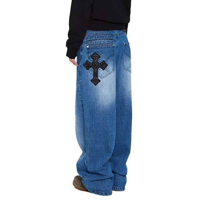 アカム AAKAM AKM CROS2 デニムパンツ ブルー 550007