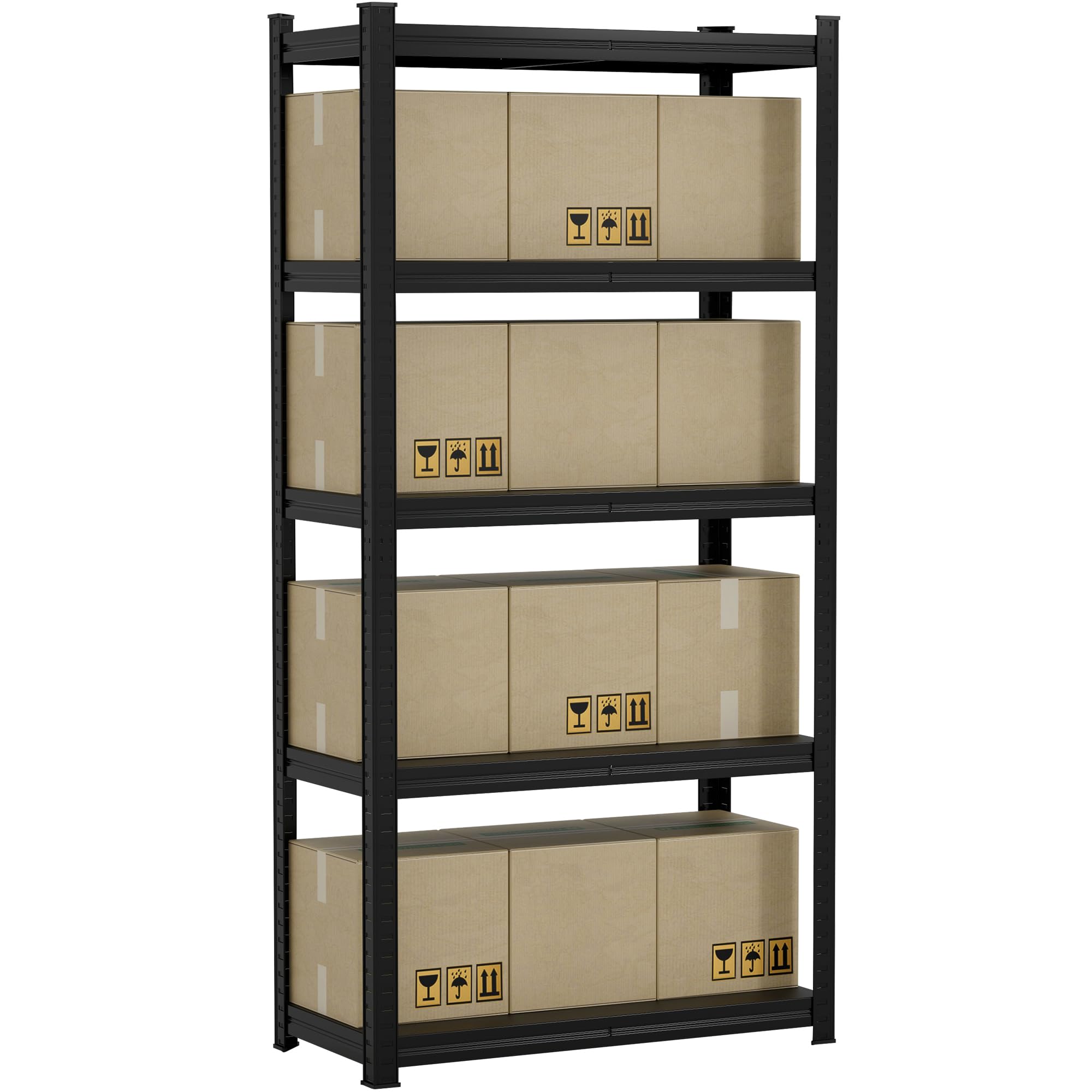 Alebert スチールラック 5段 幅90*奥行40*高さ180cm メタルラック 棚 ラック 限界耐荷重875kg 高耐荷重収納棚 ステンレスラック 収納ラック スチール棚 置物架 組立簡単 高さ