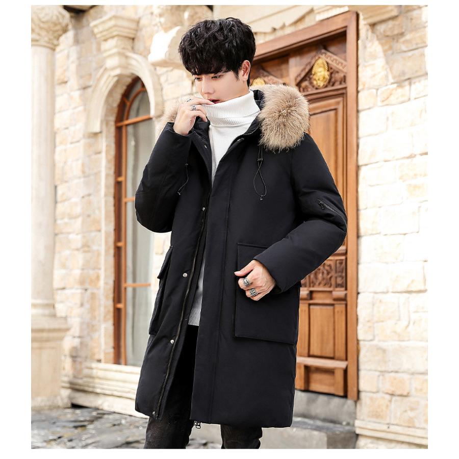 ダウンコート メンズ コート ダウンパーカー ベンチコート 軽量 保温性 冬服 40代 防寒服 アウトドア アウター ロング丈 通勤 ビジネスコート スリム 韓国風