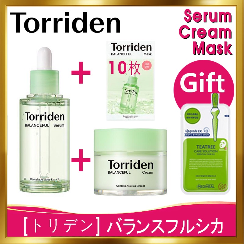 [韓国正規品]バランスフルシカ セラム50ml+ バランスフル シカクリーム80ml+バランスフルシカマスク25ml10枚/保湿/脂性肌 / 混合肌 / インナードライ / セラム