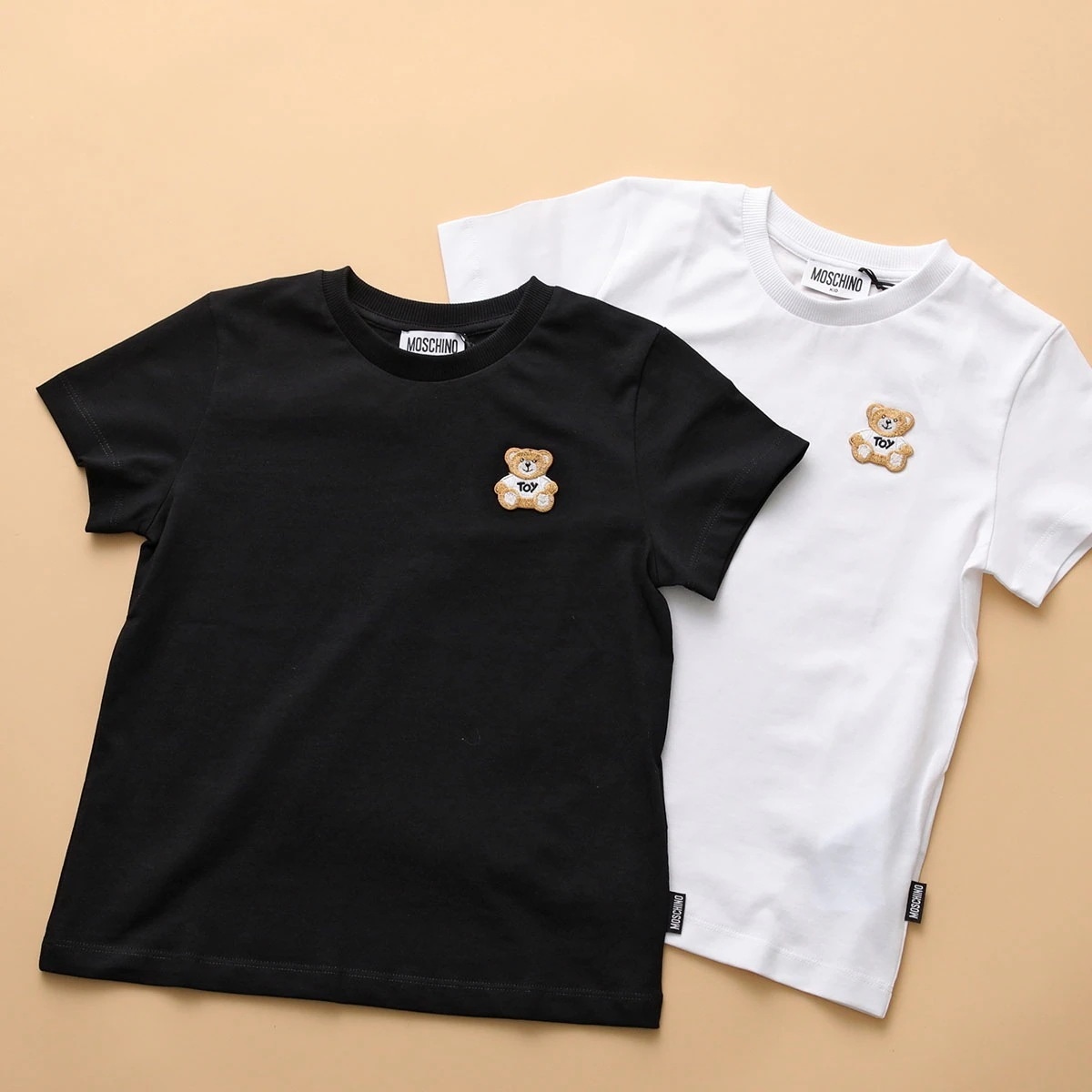 MOSCHINO KIDS モスキーノ キッズ 半袖Tシャツ H5M04K LAA02 ガールズ ボーイズ テディベア クルーネック コットン カラー2色 【mega】 8,168円