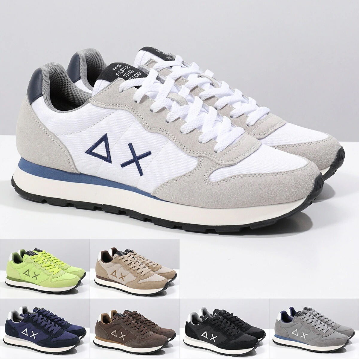 SUN68 サンシックスティーエイト スニーカーTOM SOLID トム ソリッド Z44101 メンズ ローカット 1968 ロゴ 軽量 シューズ 靴 カラー7色