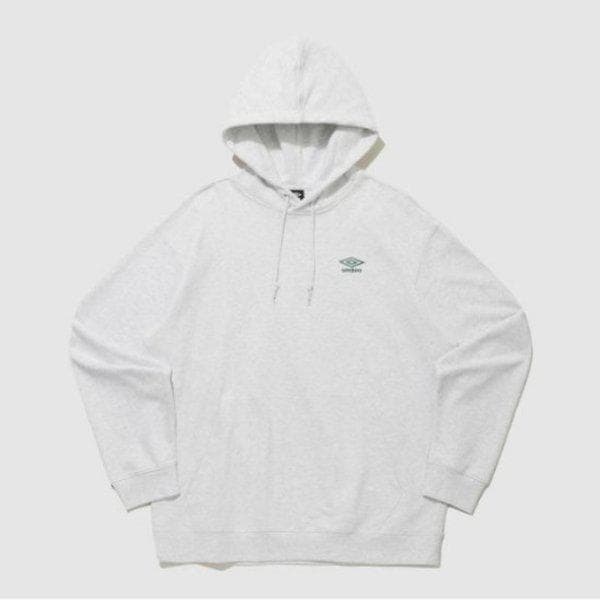 フードティー PQA UQ123CHD19-WMG エッセンシャル スモール ロゴ フード付きTシャツ / WHITE MELANGE