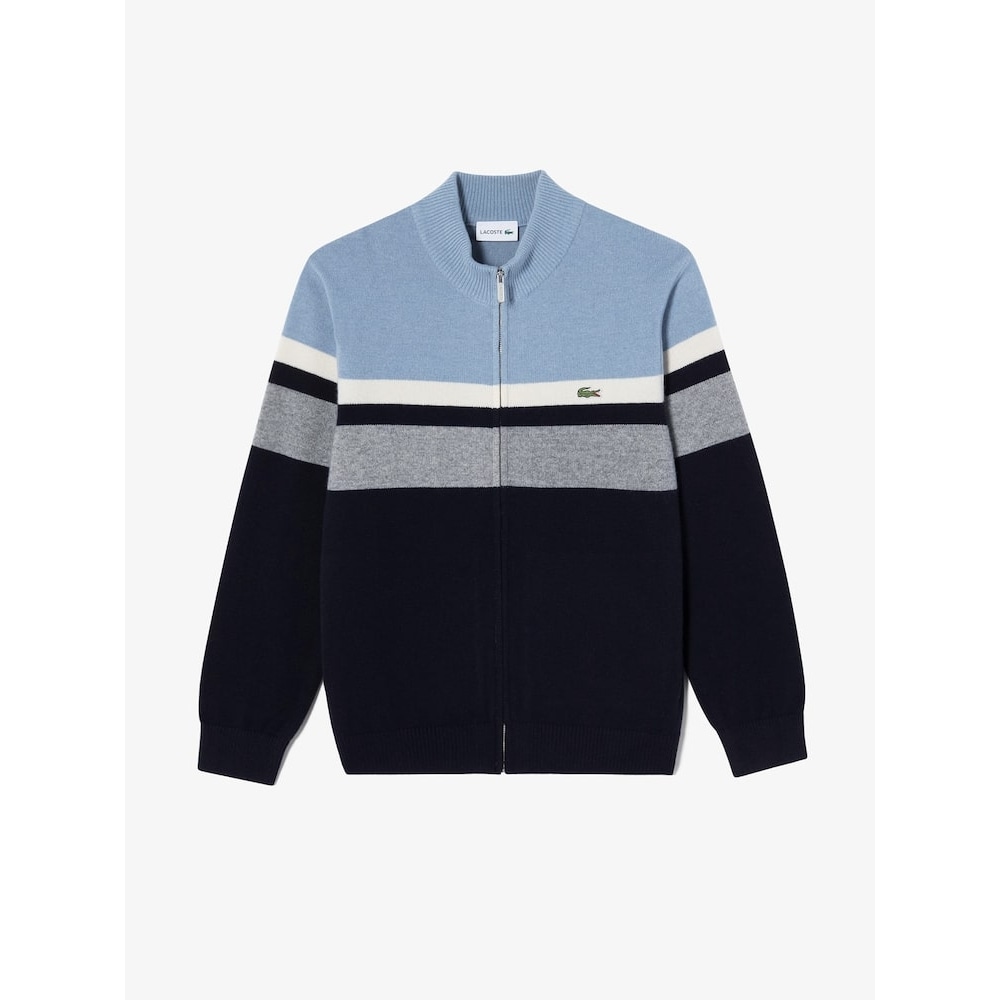 ラコステメンズハイネックカラーブロックカーディガン AH701E-54N 166 Q2NAH701E-54N166
