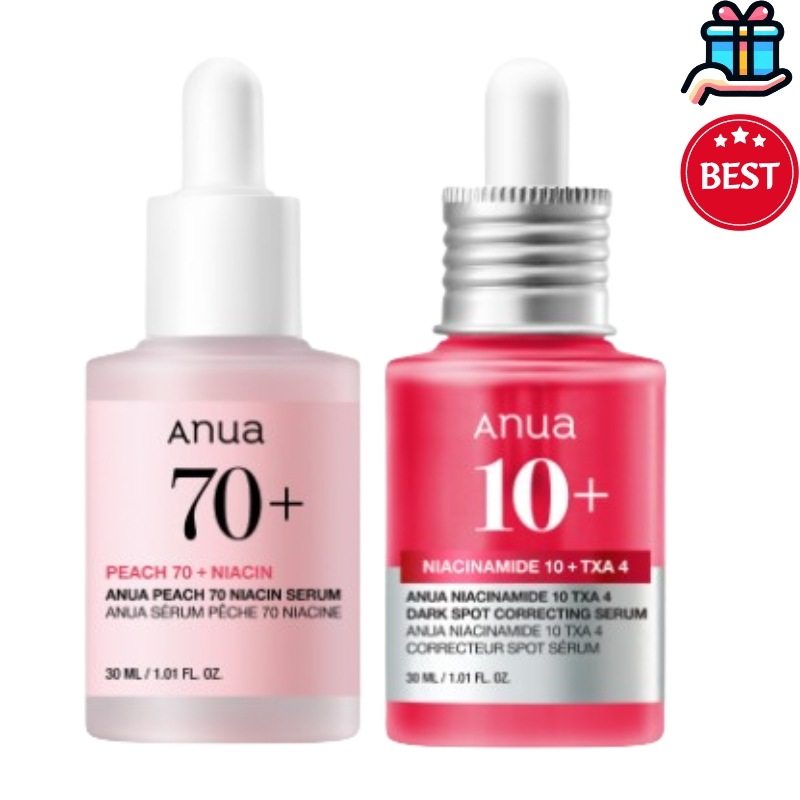 [スキンケアセット ] ピーチセラム+ TXA ダークスポット美容液 2点セット しみ消し 傷跡再生 ニキビ跡セラム シミケア アルブチン ト ラネキサム 酸 赤み消し スキンケア くすみ