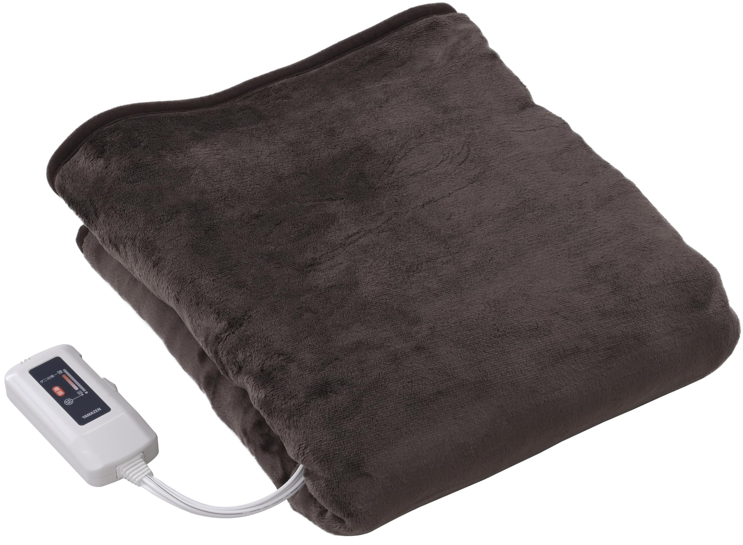 [山善] 電気毛布 敷き 電気敷毛布 140×80cm シングル 洗える ふわふわもこもこ 表面フランネル・裏面プードルタッチ仕上げ ダニ対策機能 温度調節無段階 YMS-F33P(T)