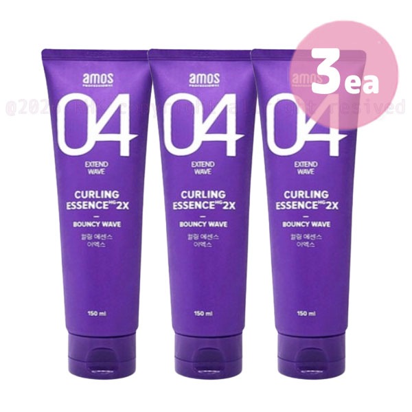 【カーリング エッセンス 2x ヘアエッセンス 150ml x3個】아모스 컬링 에센스