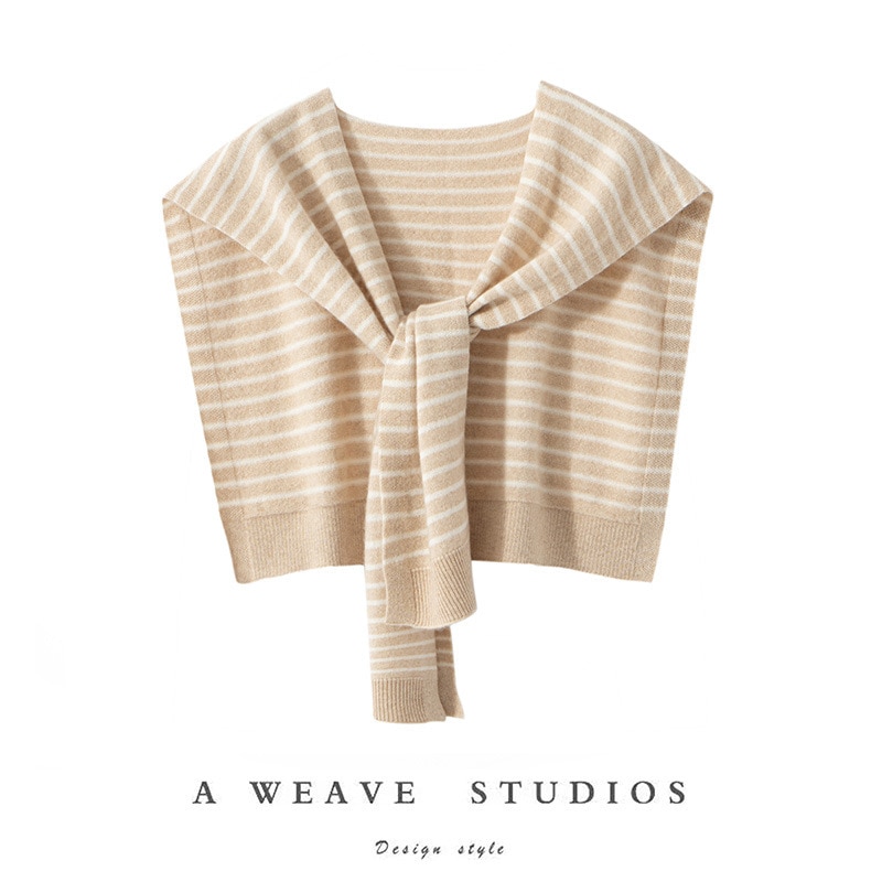 24秋冬100純カシミヤのストールがストライプにぶつかります