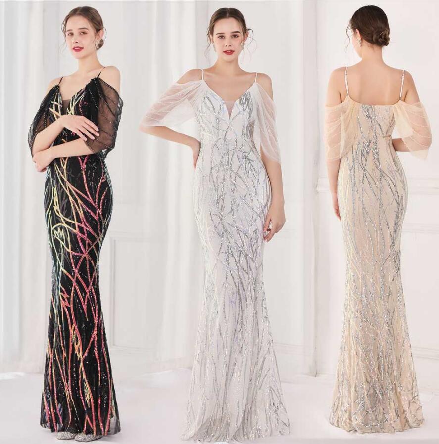 キラキラドレス スパンコール キャミソール ワンピース パーティードレス ドレス ロングドレス メッシュ切り替え タイトワンピース ヒップラップ 結婚式 二次会 お呼ばれドレス 二次会 お呼ばれドレス 5,599円