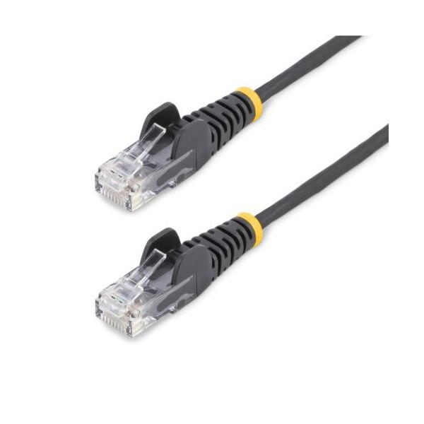 （まとめ） StarTech.com カテゴリ6 LANケーブル 極細タイプ ツメ折れ防止 3m ブラック N6PAT300CMBKS1本 (×3セット)