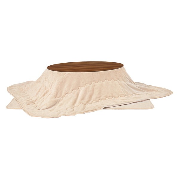 アベルSE105BRユイUFIV こたつ + 布団掛敷 3点セット 楕円形 ブラウン/アイボリー メーカー直送