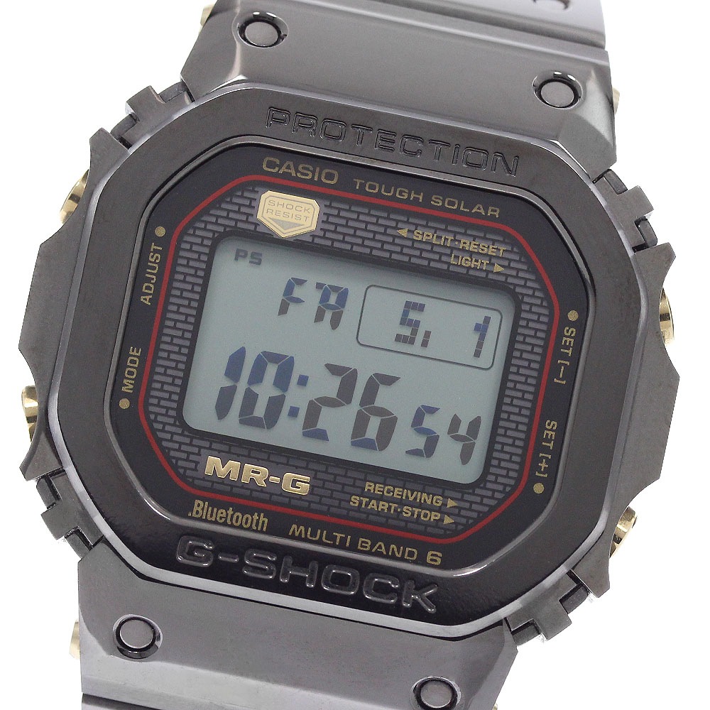 カシオ CASIO MRG-B5000B-1JR G-SHOCK MR-G Bluetooth搭載 ソーラー電波 メンズ 極美品 箱・保証書付き_957284【中古】