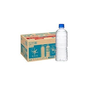 アサヒ飲料 おいしい水 天然水 ラベルレスボトル PET600ml24本